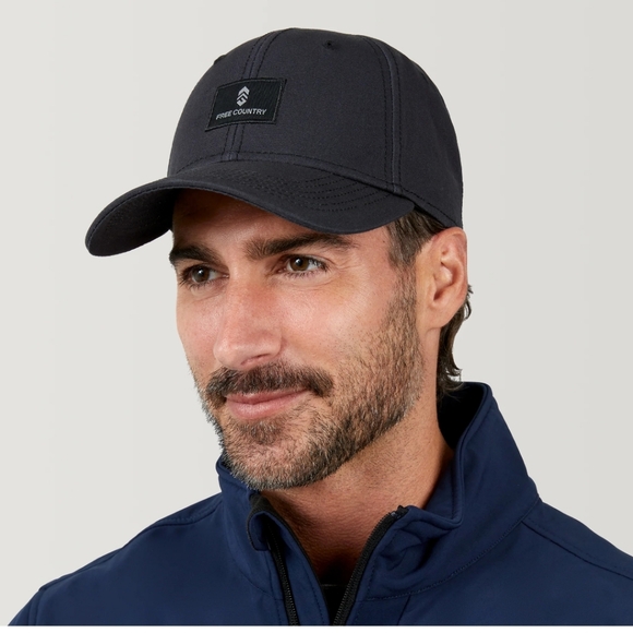 Free Country Cotton Canvas Mens Baseball Cap Golf Hat GREY NWT LtdEd SO 1 LEFT! - Picture 1 of 9